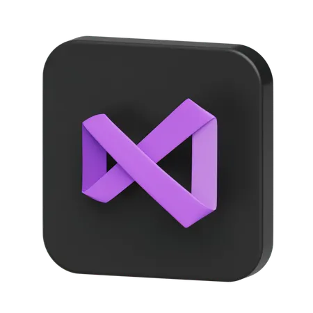 Free Visual Studio Logo  3D Illustration