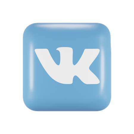Free VK  3D Logo