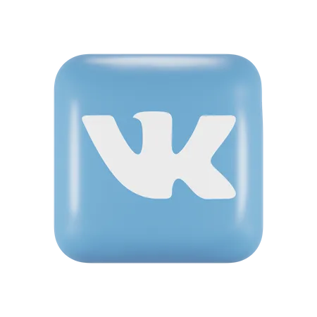 Free VK  3D Logo