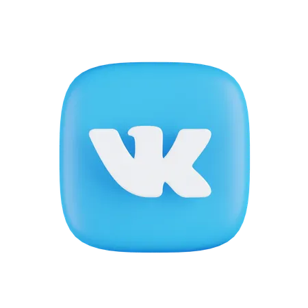 Free Vk  3D Icon