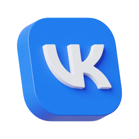 Free VK  3D Icon