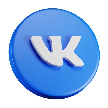 Free Vk  3D Icon