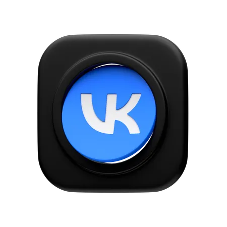 Free Vk  3D Icon