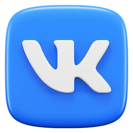 Free VK  3D Icon