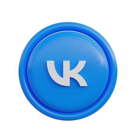 Free Vk  3D Icon