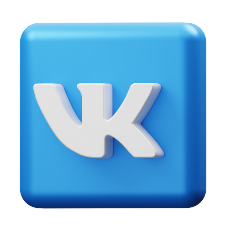 Free VK  3D Logo