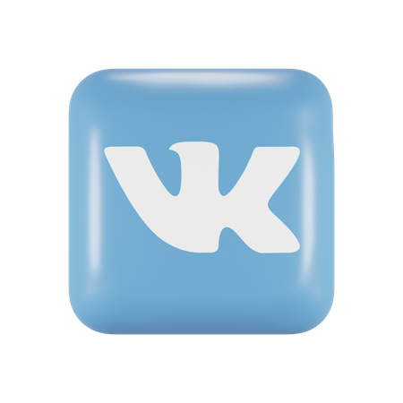 Free VK  3D Logo