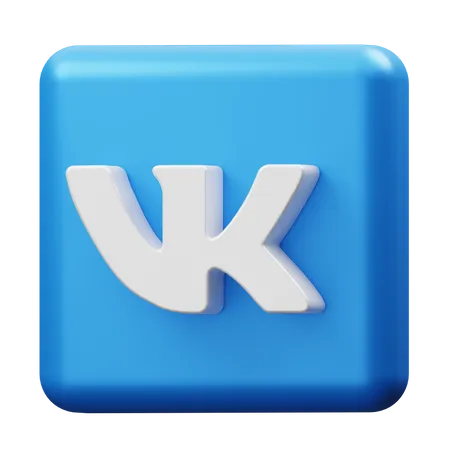 Free VK  3D Logo