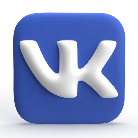 Free VK Logo  3D Icon
