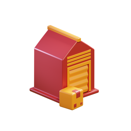 Free Warehouse  3D Icon