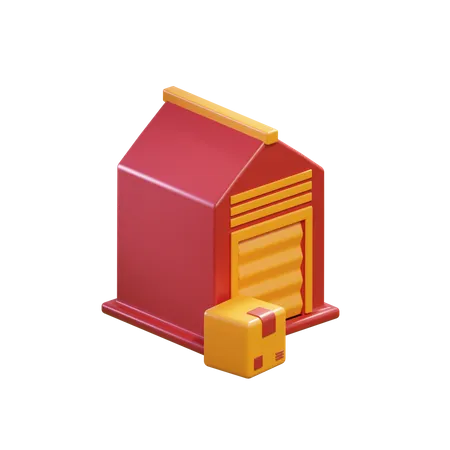 Free 3 D Icon Of Warehouse Logistic Delivery Services 3D Icon