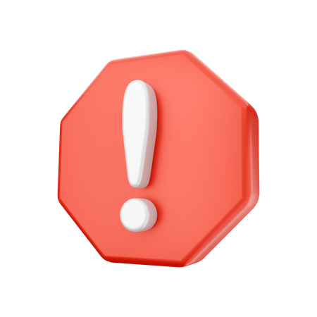 Free Warning  3D Icon