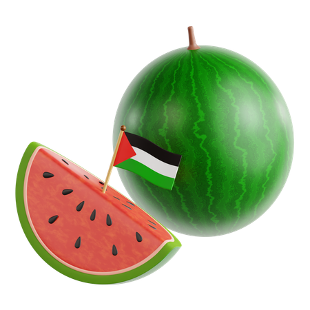 Free Wassermelone  3D Icon