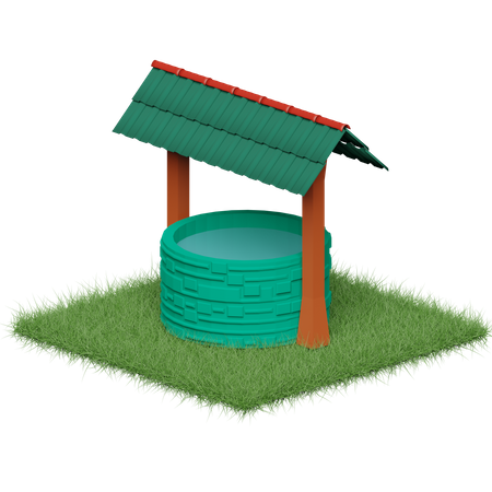 Free Water Well  3D Icon