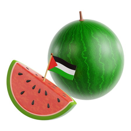 Free Watermelon  3D Icon