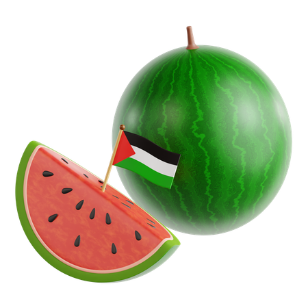 Free Watermelon  3D Icon