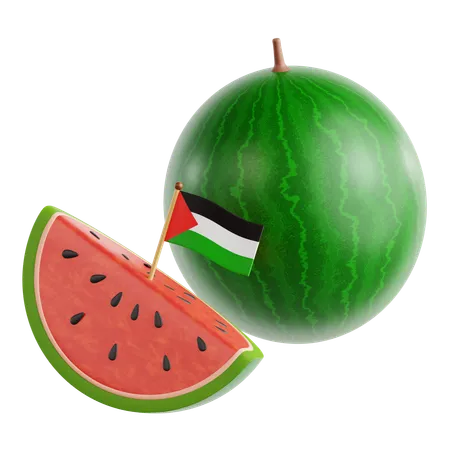 Free Watermelon  3D Icon