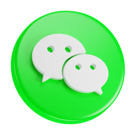 Free Wechat  3D Icon