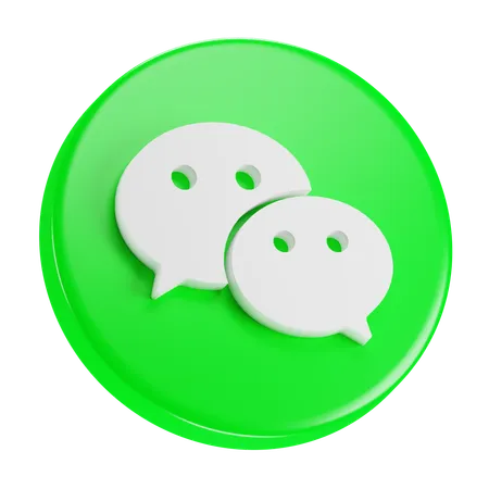 Free Wechat  3D Icon