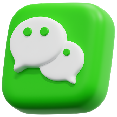 Free 위챗  3D Icon