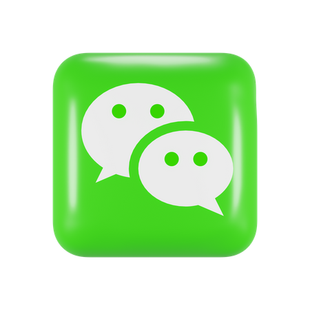 Free WeChat  3D Logo