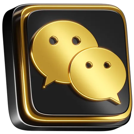 Free Wechat  3D Icon