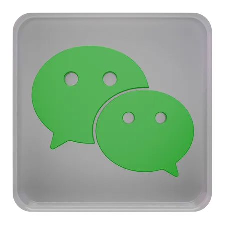 Free Wechat  3D Icon