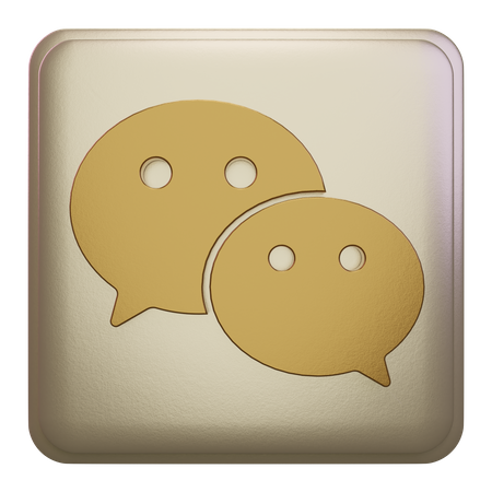 Free Wechat  3D Icon