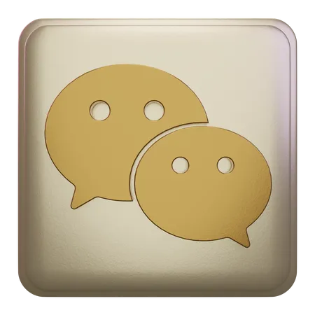 Free Wechat  3D Icon