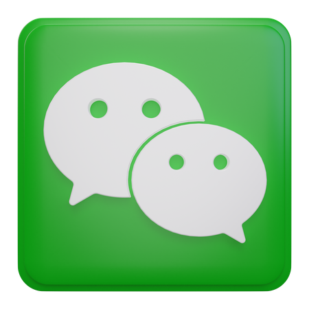 Free Wechat  3D Icon