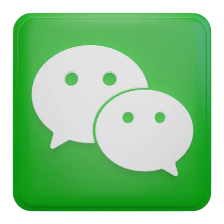 Free Wechat  3D Icon