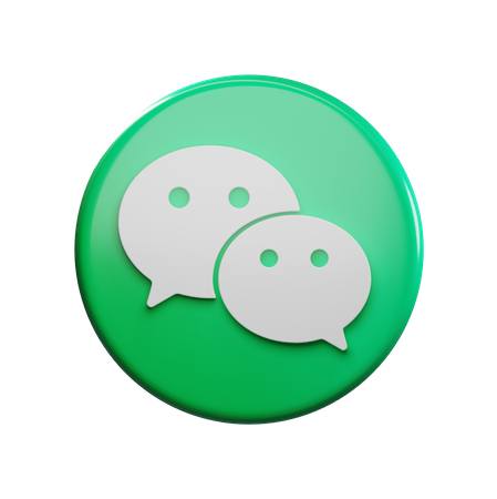 Free Wechat  3D Icon