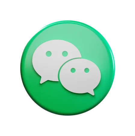 Free Wechat  3D Icon