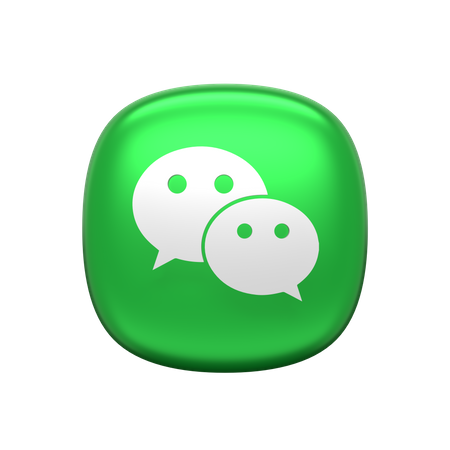 Free Wechat  3D Icon