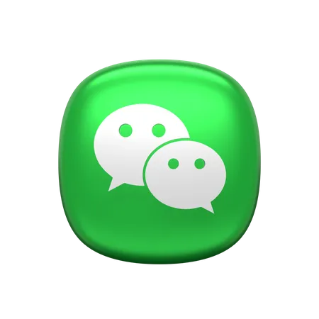 Free Wechat  3D Icon