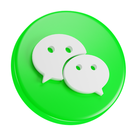 Free Wechat  3D Icon