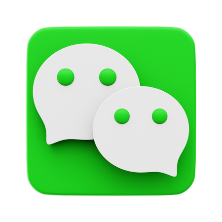 Free Wechat  3D Icon