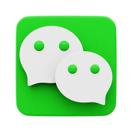 Free Wechat  3D Icon