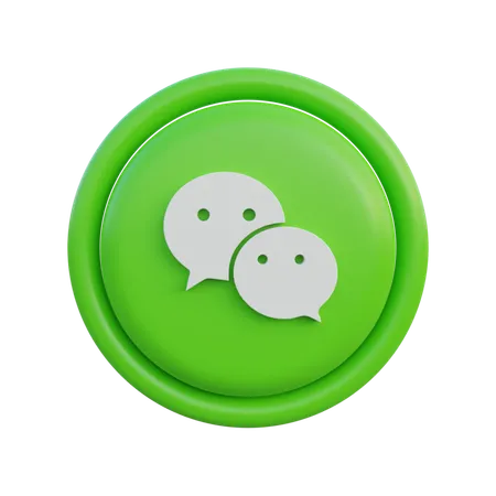 Free Wechat  3D Icon