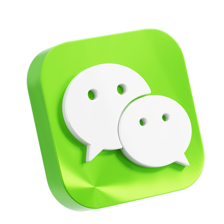 Free Wechat  3D Icon