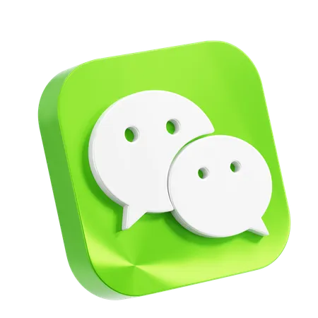 Free Wechat  3D Icon