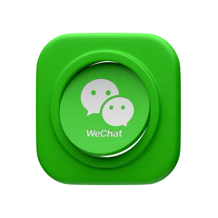 Free Wechat  3D Icon