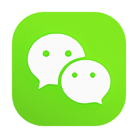 Free WeChat  3D Icon