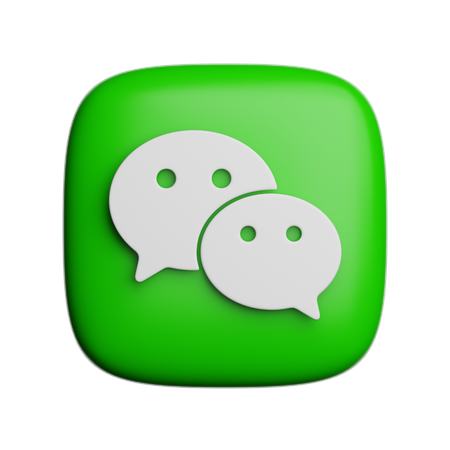 Free Wechat  3D Icon