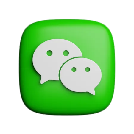 Free Wechat  3D Icon