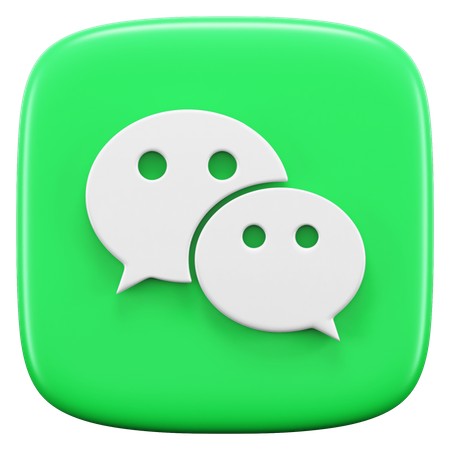 Free WeChat  3D Icon