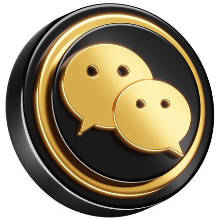Free Wechat  3D Icon