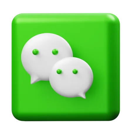 Free Wechat  3D Logo