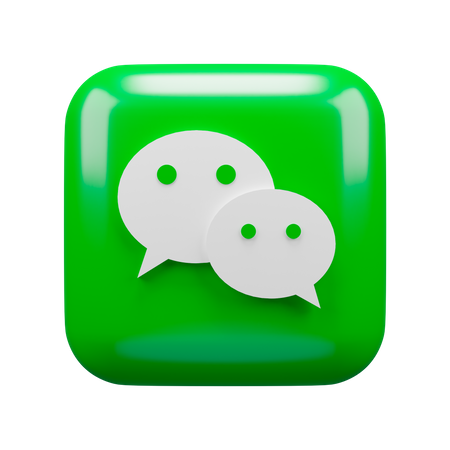 Free Wechat  3D Logo