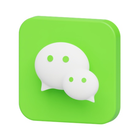 Free Wechat  3D Logo